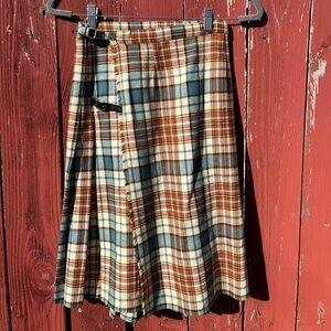 Neiman Marcus Wool Kilt